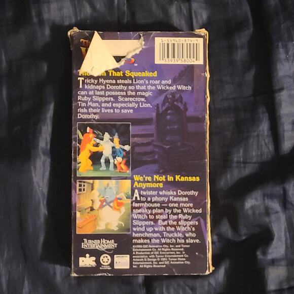 The Wizard Of Oz Ruby Slipper Slip-Up Rare & OOP Turner Home Entertainment VHS - Picture 2 of 3
